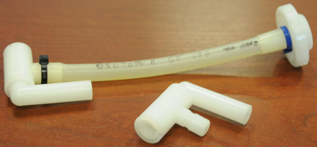 A silicone tube and its parts